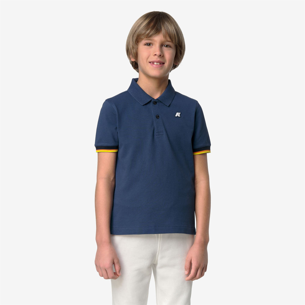 P. VINCENT PIQUE - Polo Shirts - Polo - Boy - BLUE INSIGNIA 02