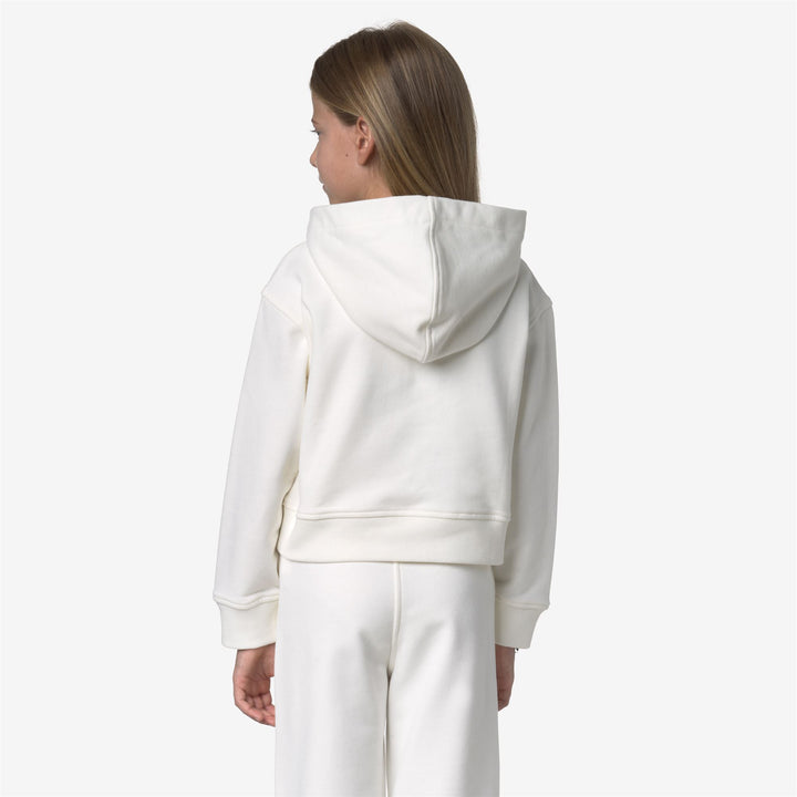 Sudadera con capucha polar blanca para niña para otoño e invierno 5