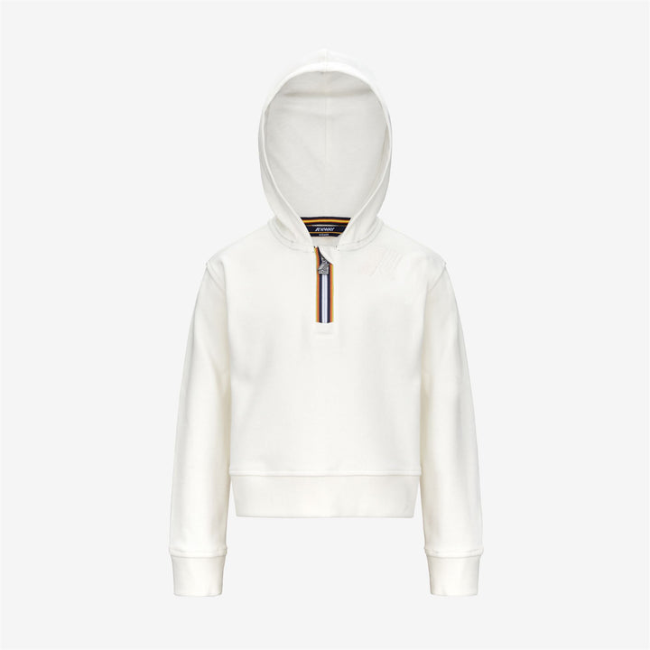 Sudadera con capucha polar blanca para niña para otoño e invierno 1