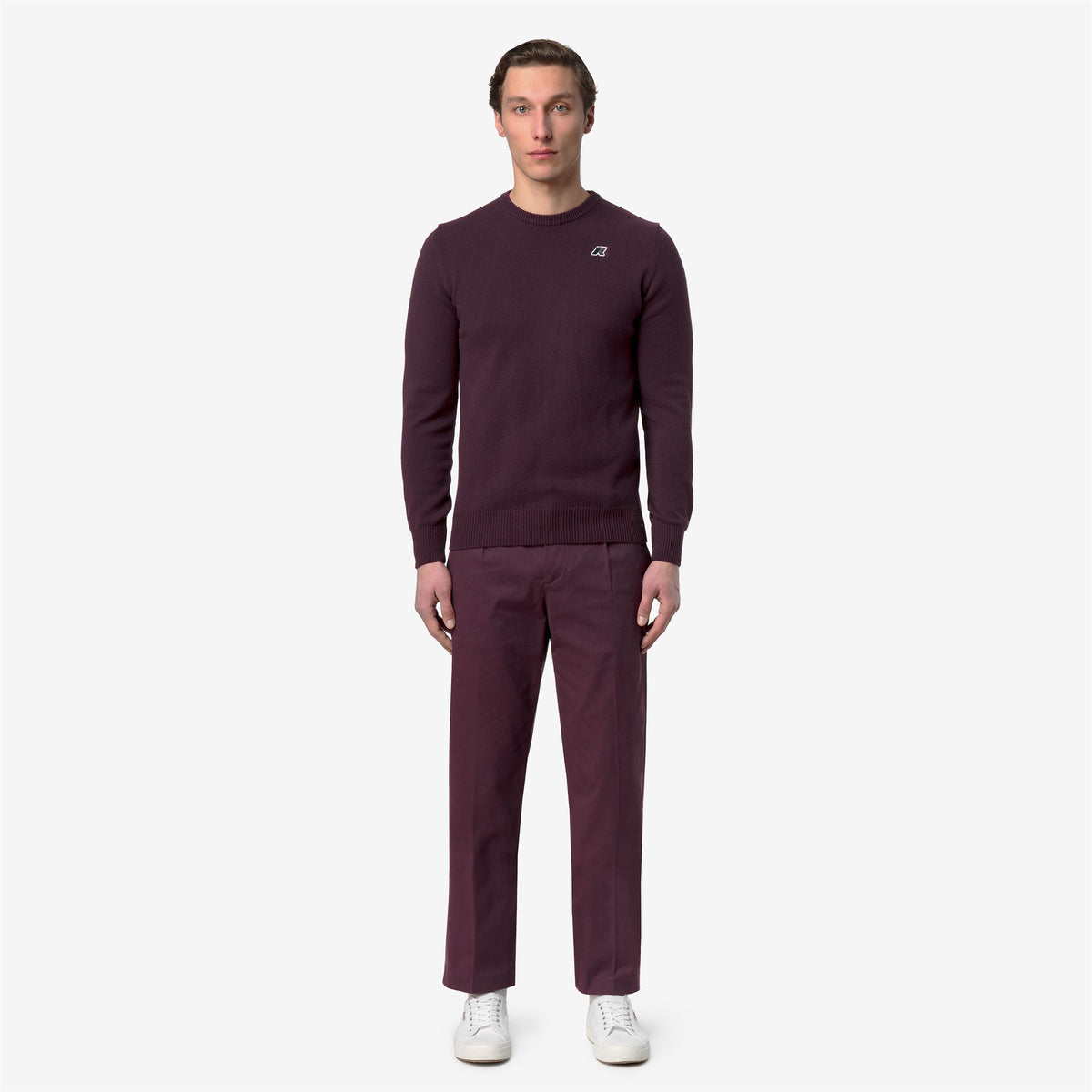 Pants_Man_RALPH TWILL TECH PEACH GOLF_Chino_Violet Mauve Wine - Commercial 4
