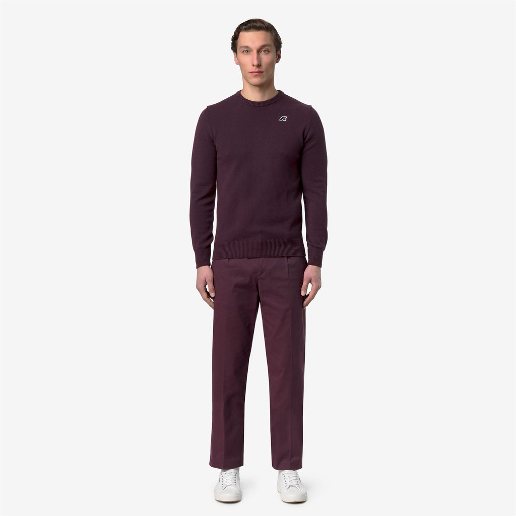 Pants_Man_RALPH TWILL TECH PEACH GOLF_Chino_Violet Mauve Wine - Commercial 4