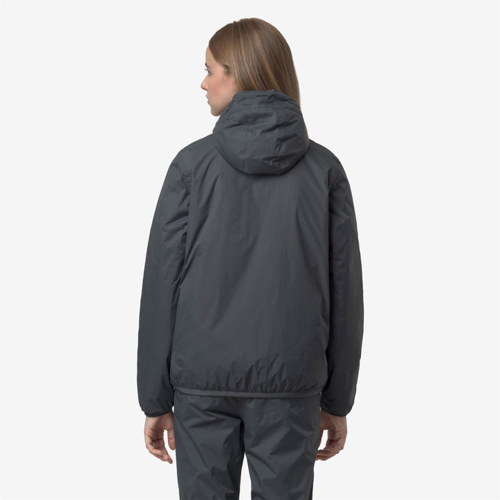 Chaqueta aislante unisex gris con acolchado PrimaLoft 6