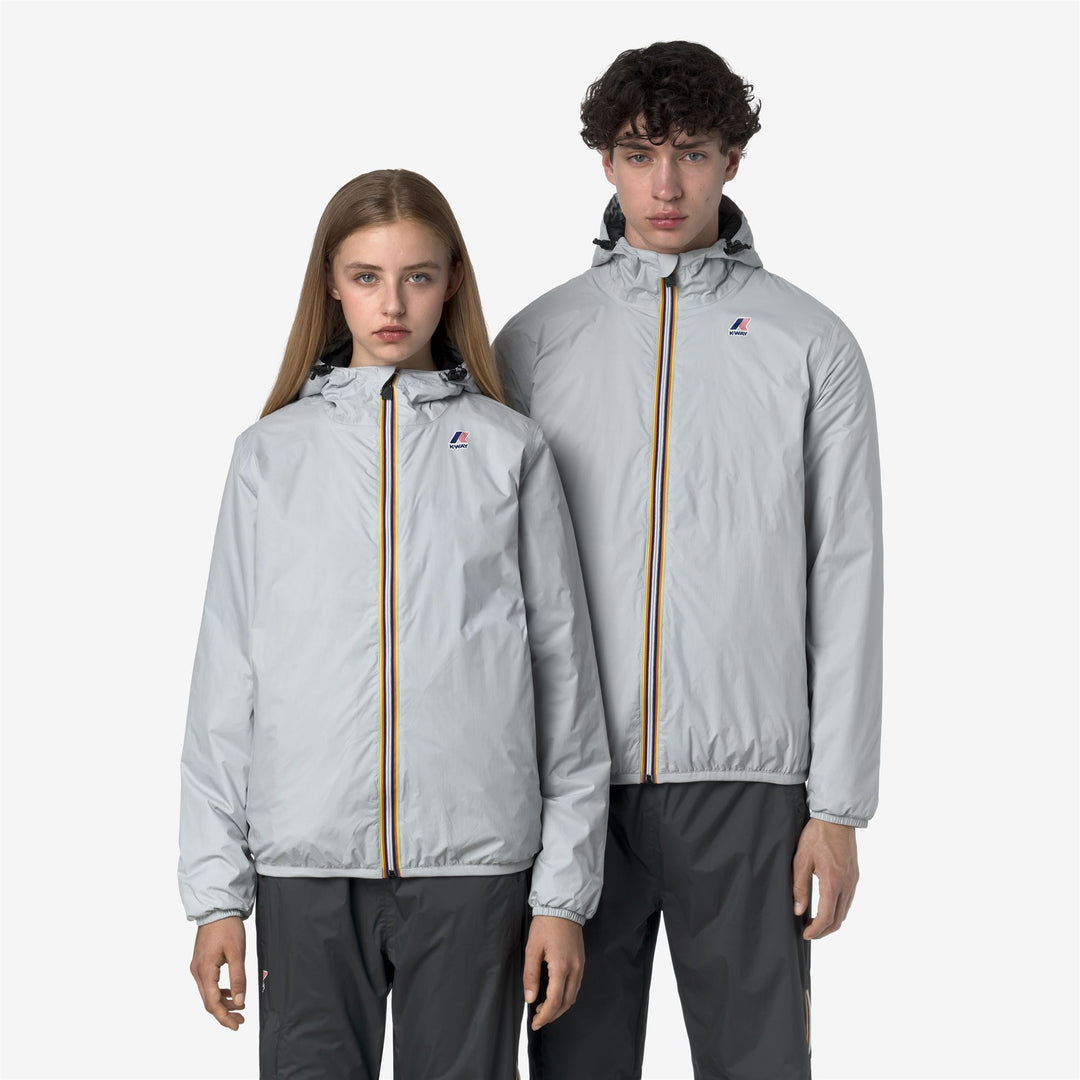 Chaqueta cálida unisex gris de longitud media con aislamiento PrimaLoft main