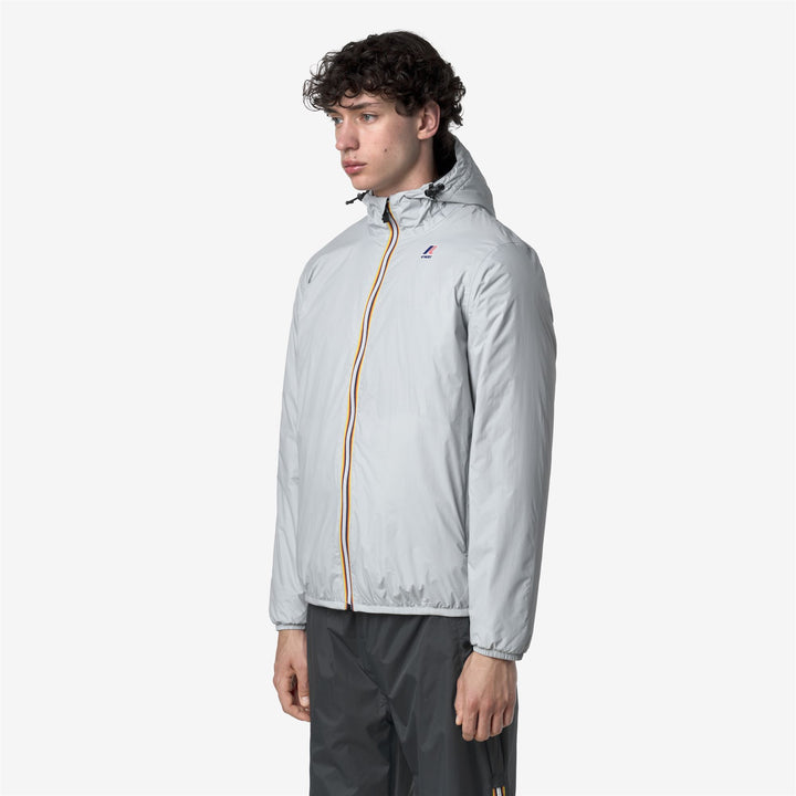 Chaqueta cálida unisex gris de longitud media con aislamiento PrimaLoft 5