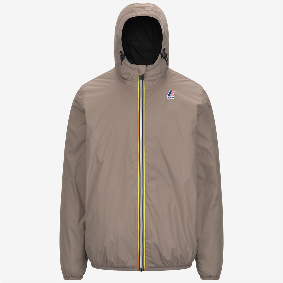 Chaqueta unisex beige cálida de media caña con aislamiento PrimaLoft 01
