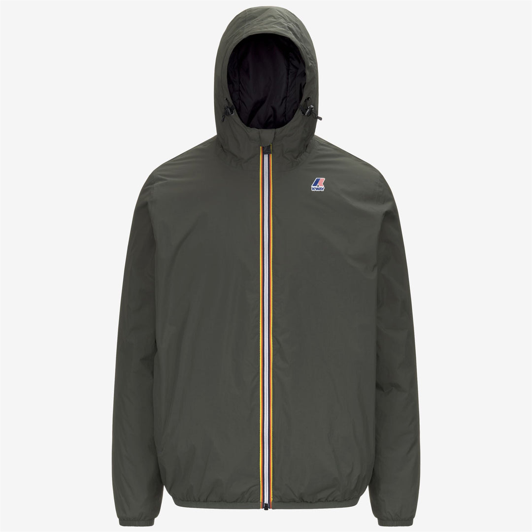 Blackish Green Unisex Warm Mid Jacket with Recycled Materials 01