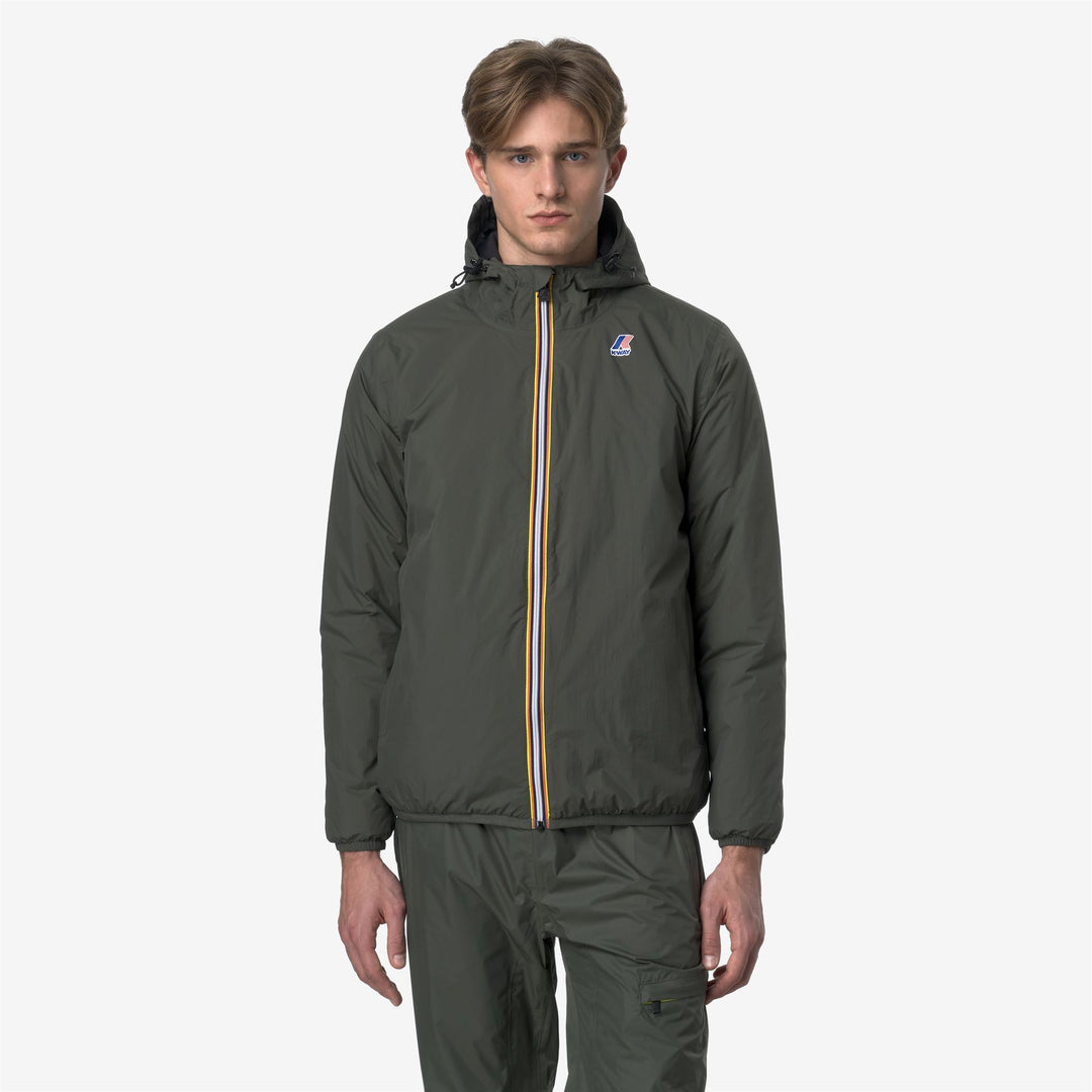 Giacca Intermedia Calda Unisex Verde Scuro con Materiali Riciclati main