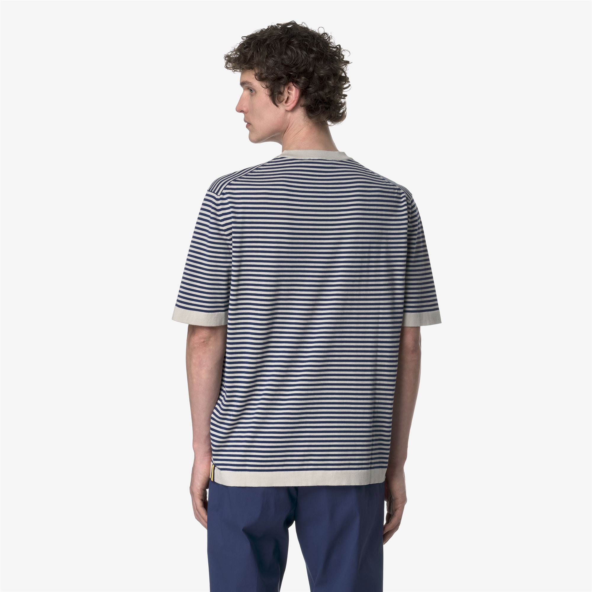Knitwear_MAN_COMBE STRIPES_Pull Over_BEIGE LT - Blue Depths - Commercial 6