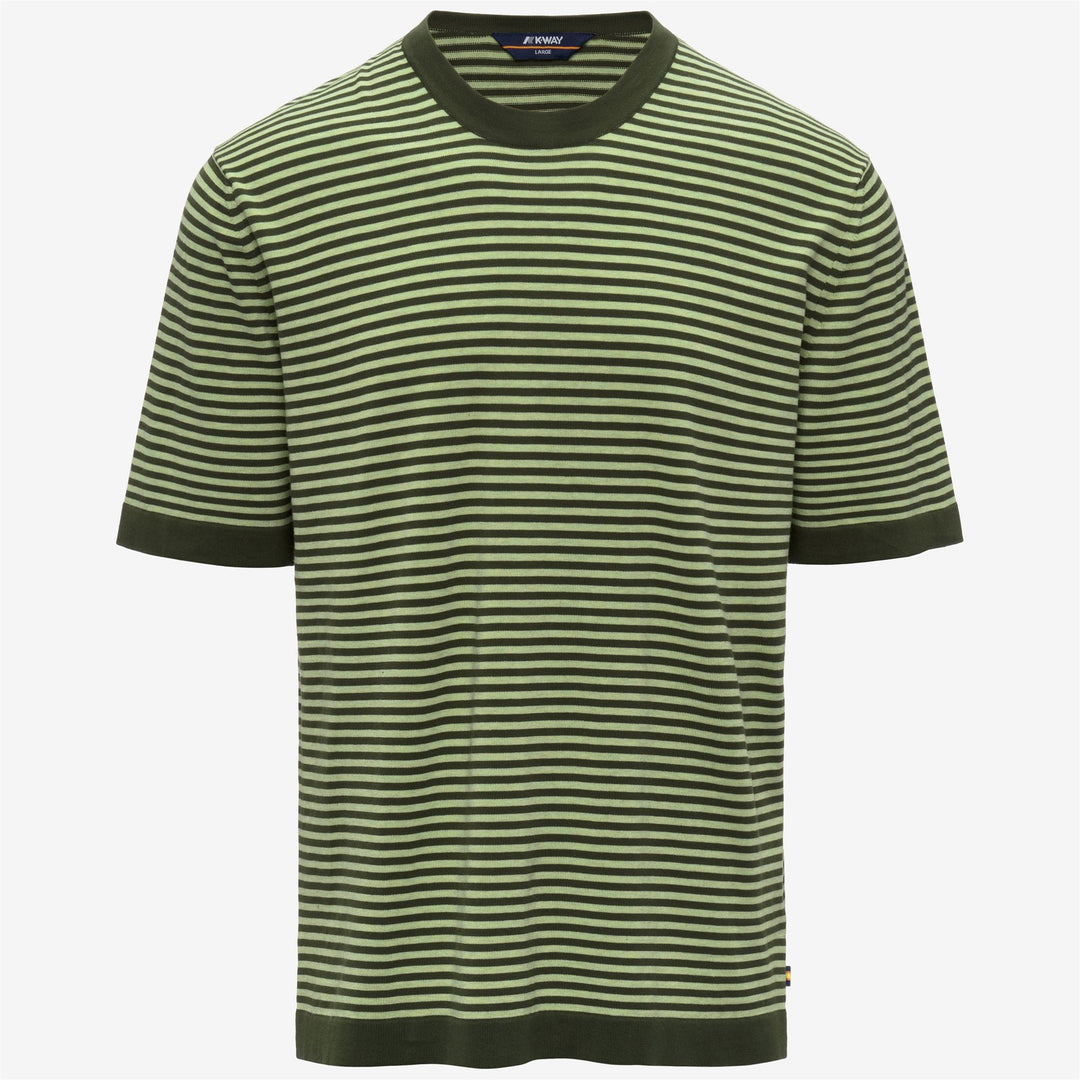 COMBE STRIPES - KNITWEAR - Pull  Over - Man - GREEN AFRICA-GREEN LEAF main