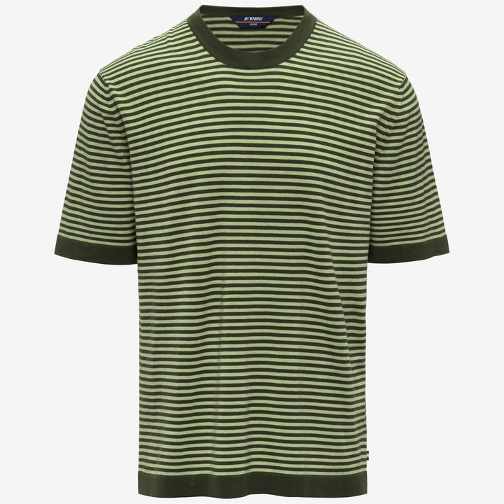 COMBE STRIPES - KNITWEAR - Pull  Over - Man - GREEN AFRICA-GREEN LEAF 1