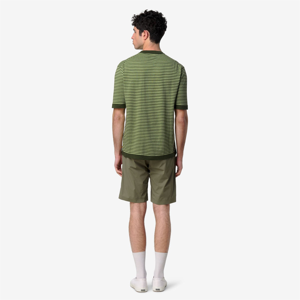 Knitwear_Man_COMBE STRIPES_Pull Over_Green Africa - Green Leaf - Commercial 6