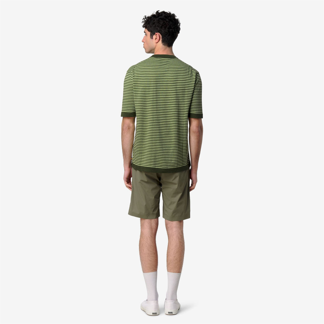 COMBE STRIPES - KNITWEAR - Pull  Over - Man - GREEN AFRICA-GREEN LEAF main