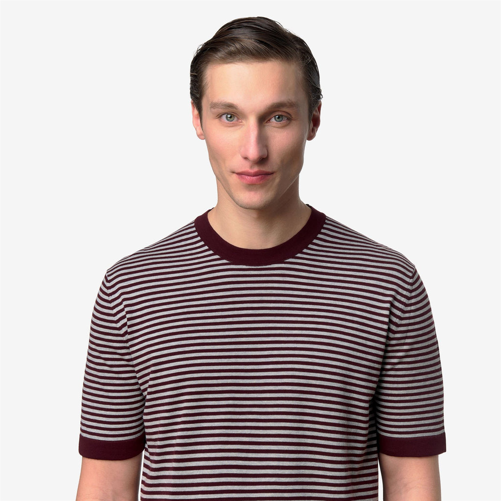 Knitwear_Man_COMBE STRIPES_Pull Over_VIOLET-GREY MELANGE - Commercial 7