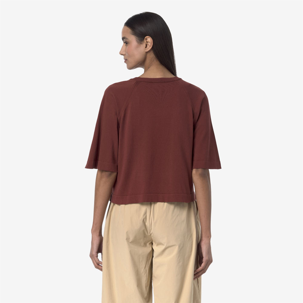 Fiery brown Women's Knit Pullover Sweater for City Wear 02