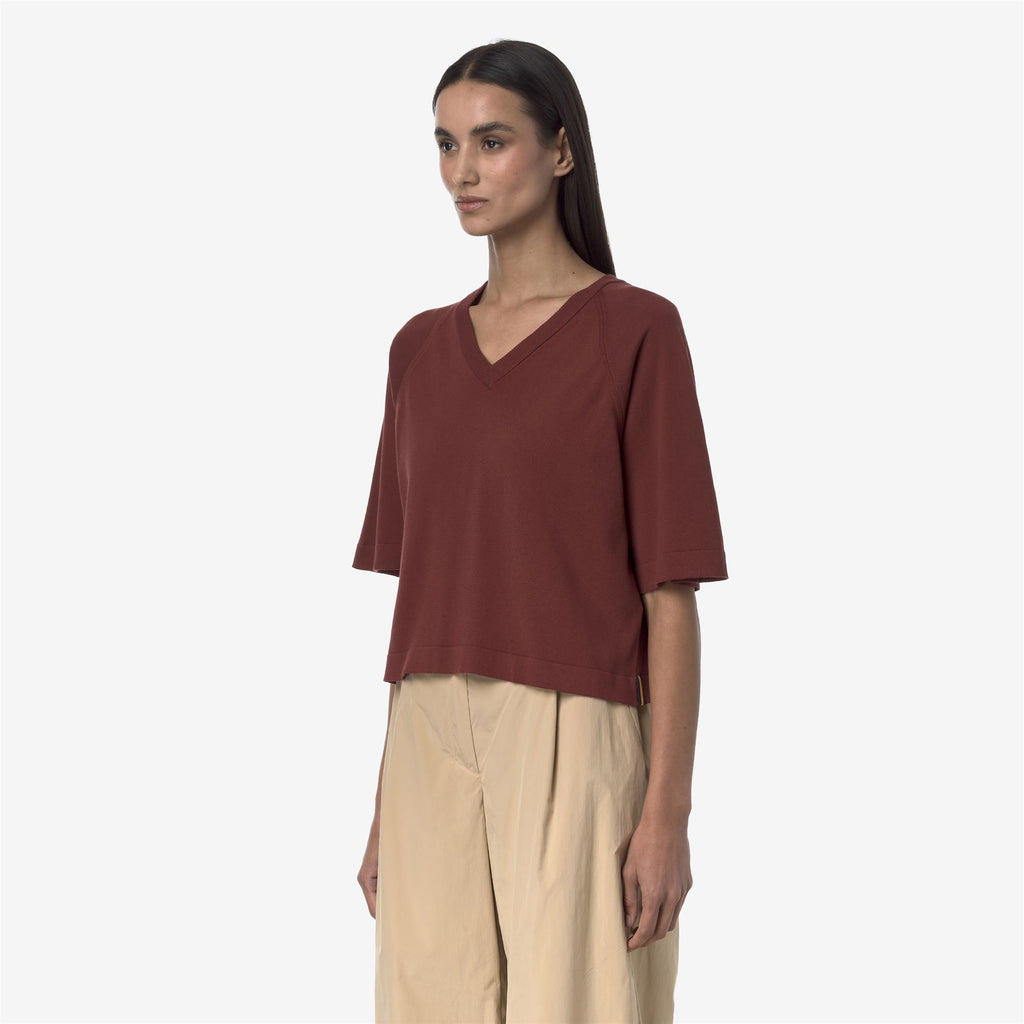 Knitwear_WOMAN_MAROL_Pull Over_Brown Fiery - Commercial 5