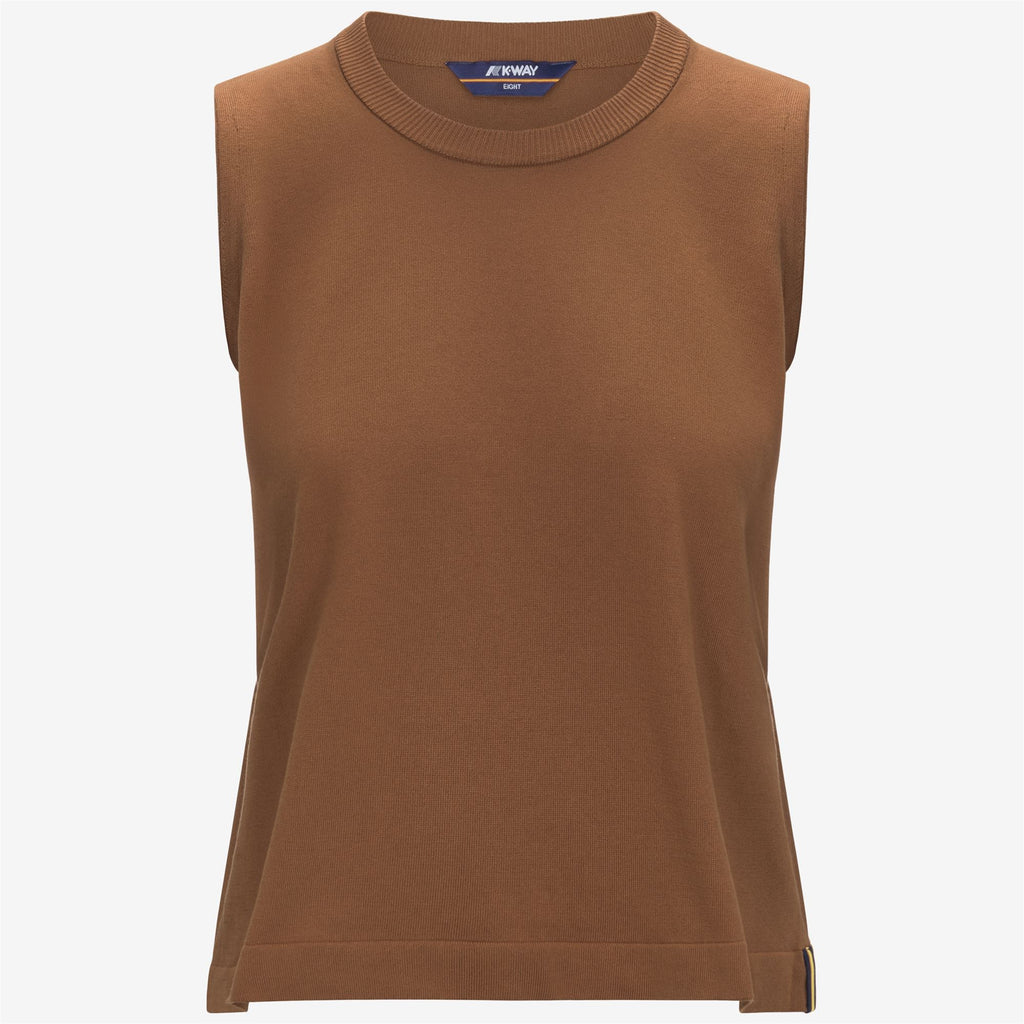 Knitwear_WOMAN_GERI_Vest_Brown Bran - Commercial 1