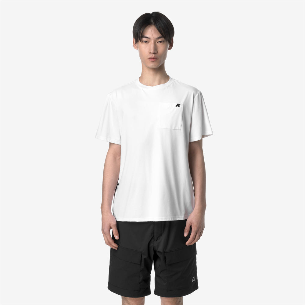 Grey White Unisex Outdoor T-Shirt with Pockets and Breathable Fabric 02