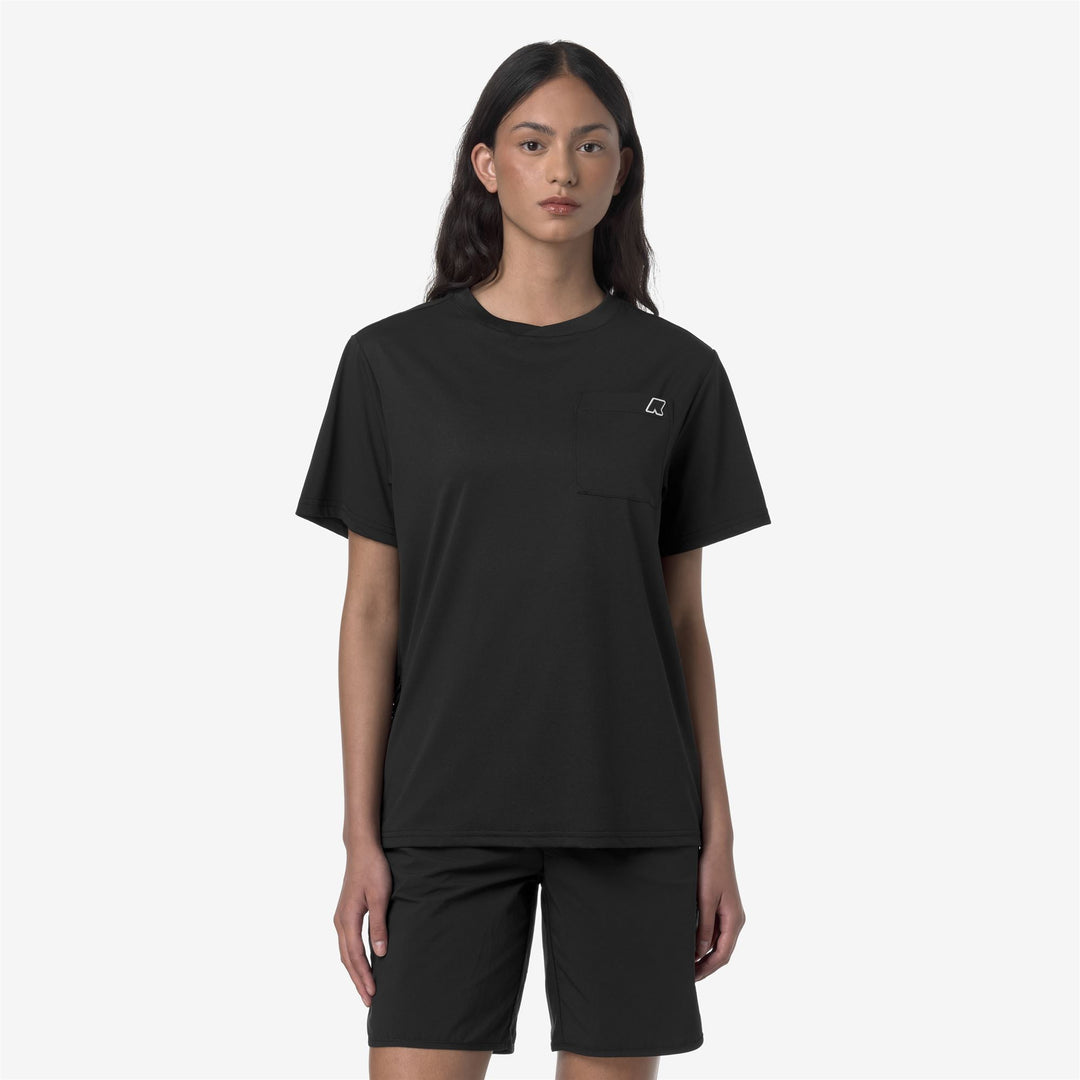 Black Grey Unisex Outdoor T-Shirt with Pockets and Breathable Fabric 01