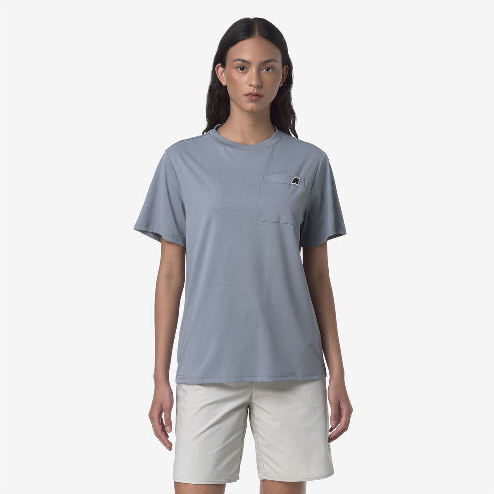 Grey Unisex Outdoor Sports T-Shirt with Pockets 02