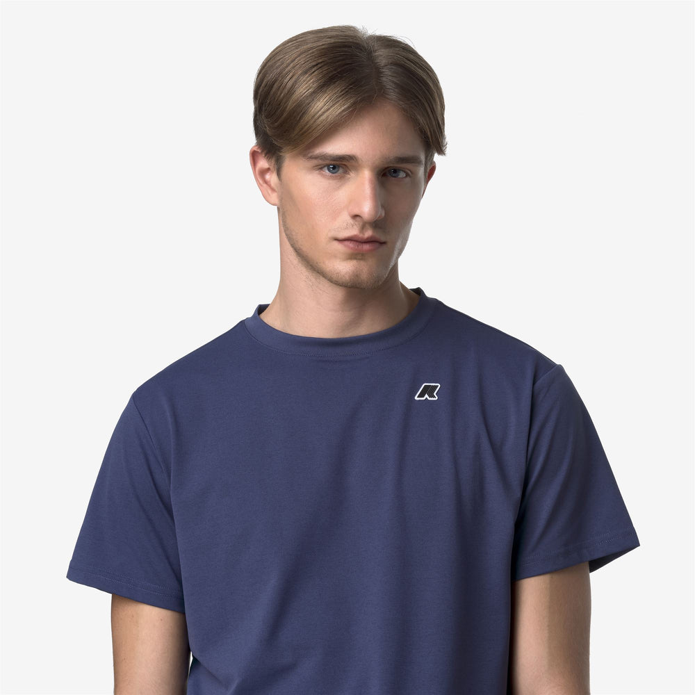 Deep cobalt Men's Outdoor Sports T-Shirt with Pockets 02