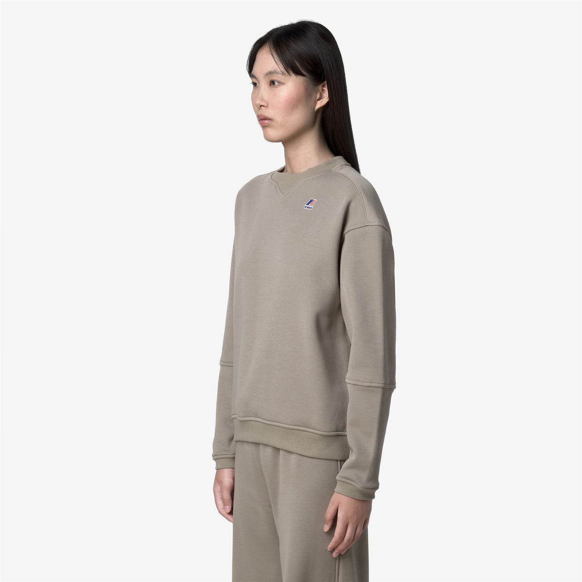 Fleece_WOMAN_NOELLA BRUSHED PC_Jumper_Green Oak - Commercial 5