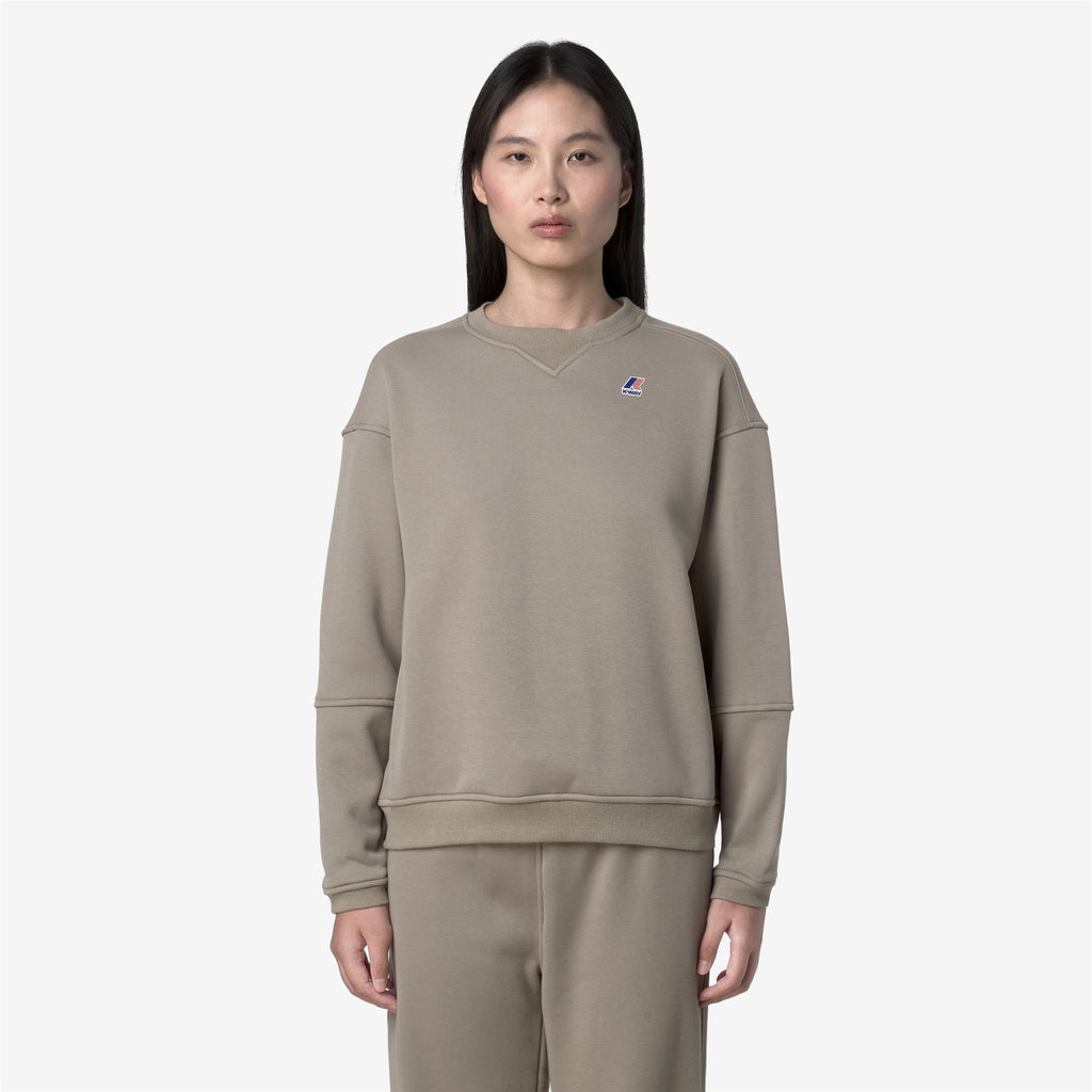 Fleece_WOMAN_NOELLA BRUSHED PC_Jumper_Green Oak - Commercial 3