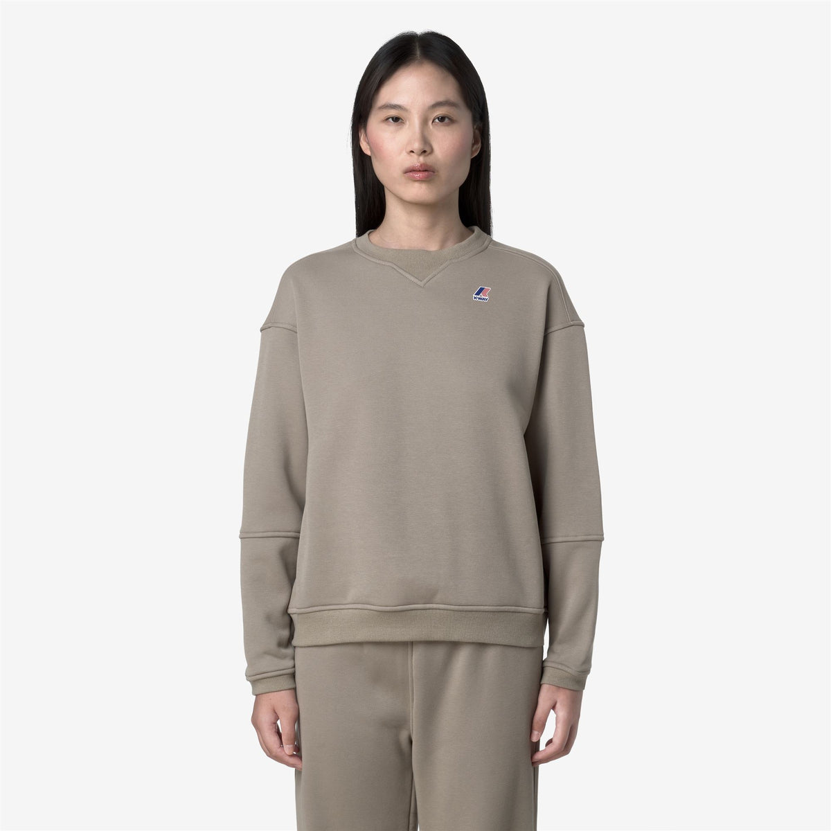 Fleece_WOMAN_NOELLA BRUSHED PC_Jumper_Green Oak - Commercial 3