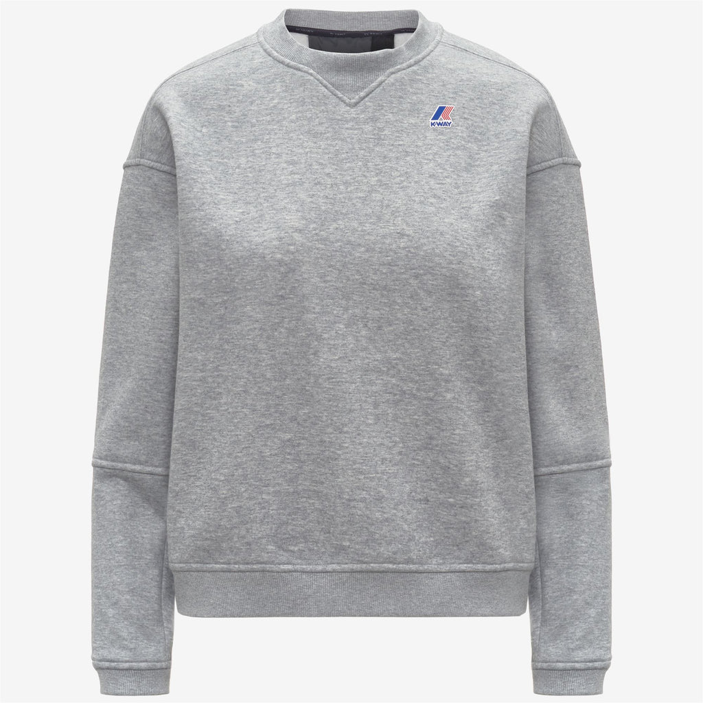 Fleece_WOMAN_NOELLA BRUSHED PC_Jumper_Grey Melange Mid - Commercial 1