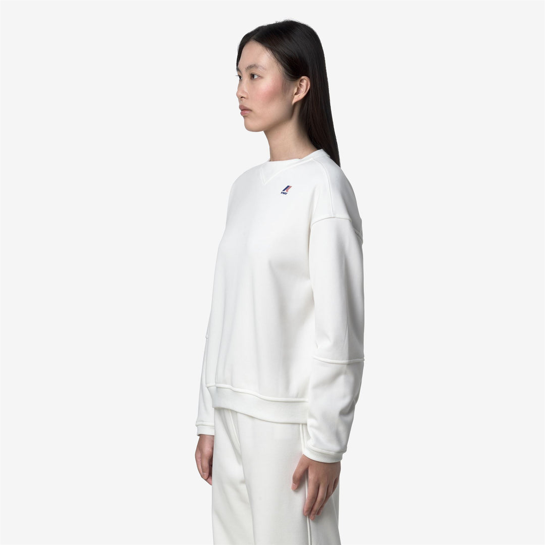 Maglione in pile bianco da donna per attività all'aperto main