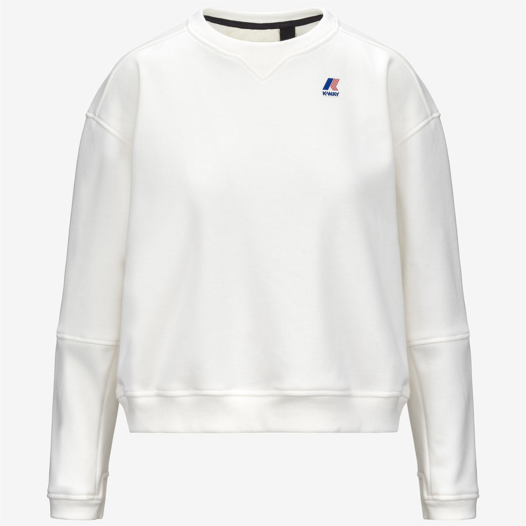 White Women's Fleece Jumper for Outdoor Activities 01