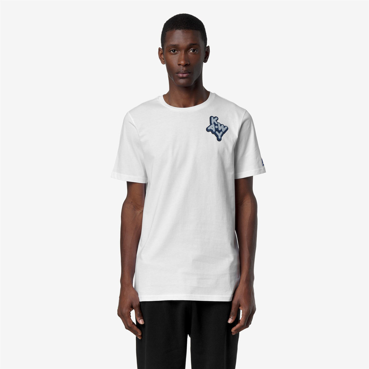 T-Shirts & Top_UNISEX_LEONIDE SCATTERED LETTERING_T-Shirt_White - Commercial 4
