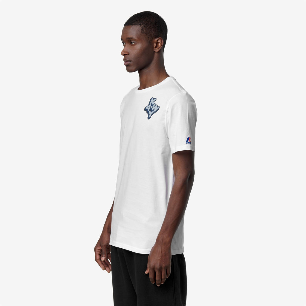 T-Shirts & Top_UNISEX_LEONIDE SCATTERED LETTERING_T-Shirt_White - Commercial 5