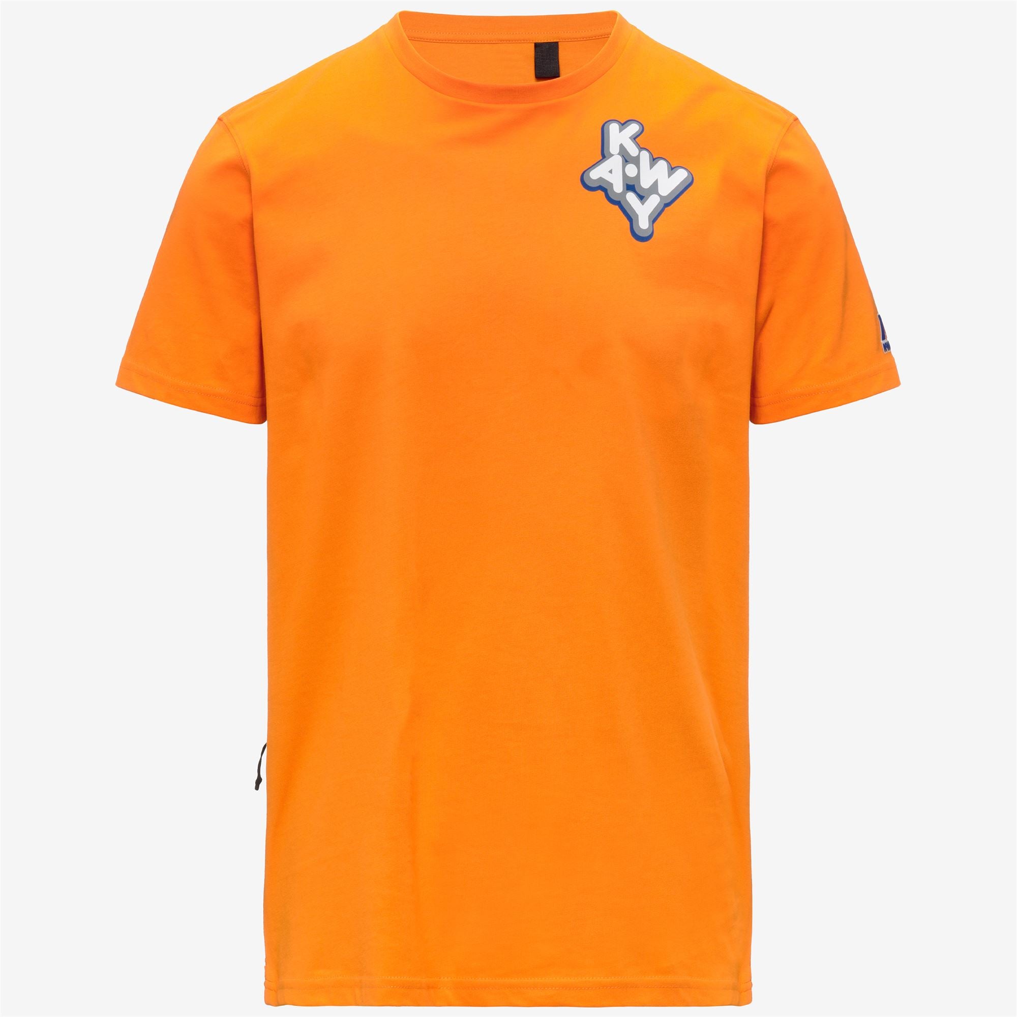 T-Shirts & Top_UNISEX_LEONIDE SCATTERED LETTERING_T-Shirt_Orange - Commercial 1