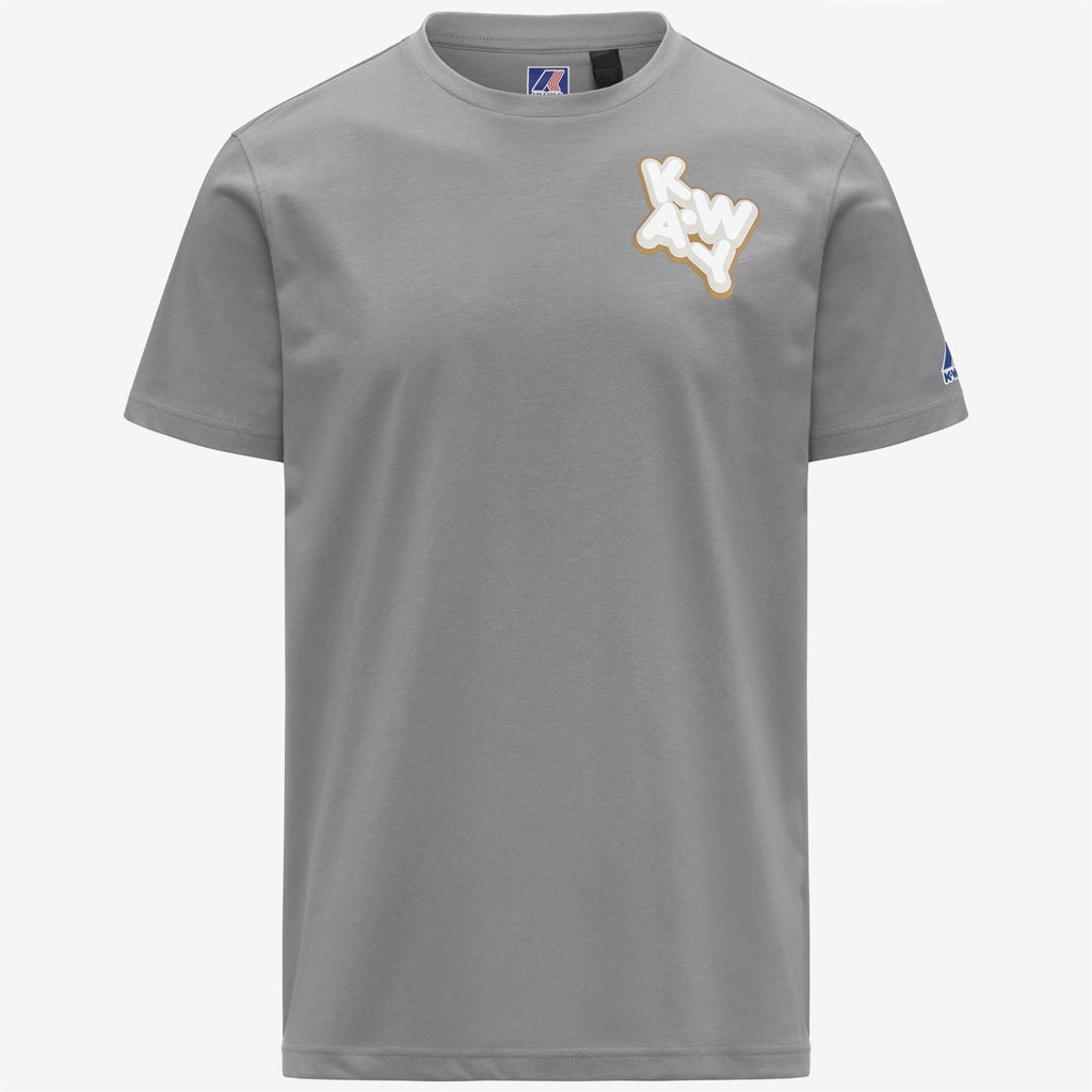 T-Shirts & Top_UNISEX_LEONIDE SCATTERED LETTERING_T-Shirt_Grey Frost - Commercial 1