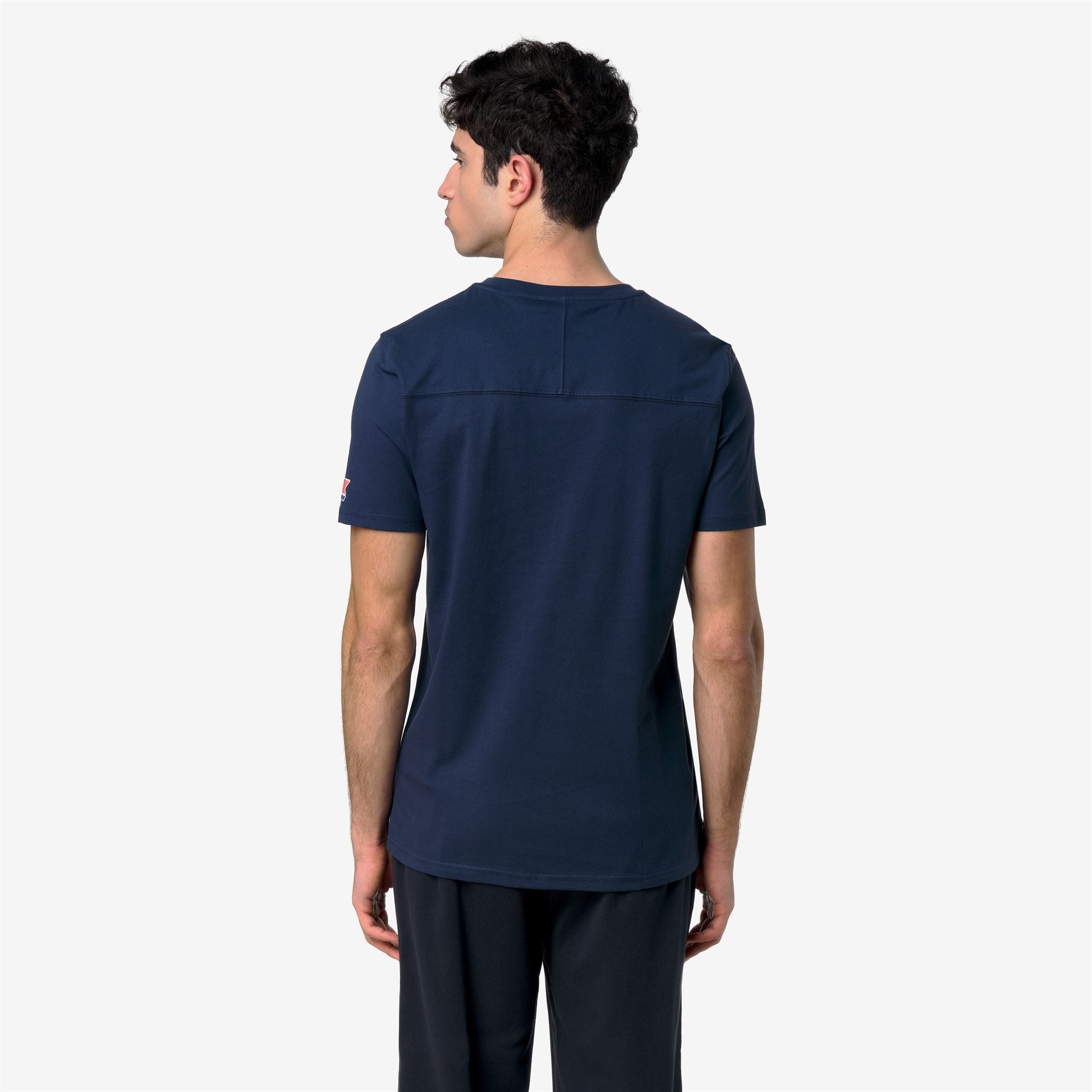 T-Shirts & Top_UNISEX_LEONIDE SCATTERED LETTERING_T-Shirt_Blue Insignia - Commercial 6