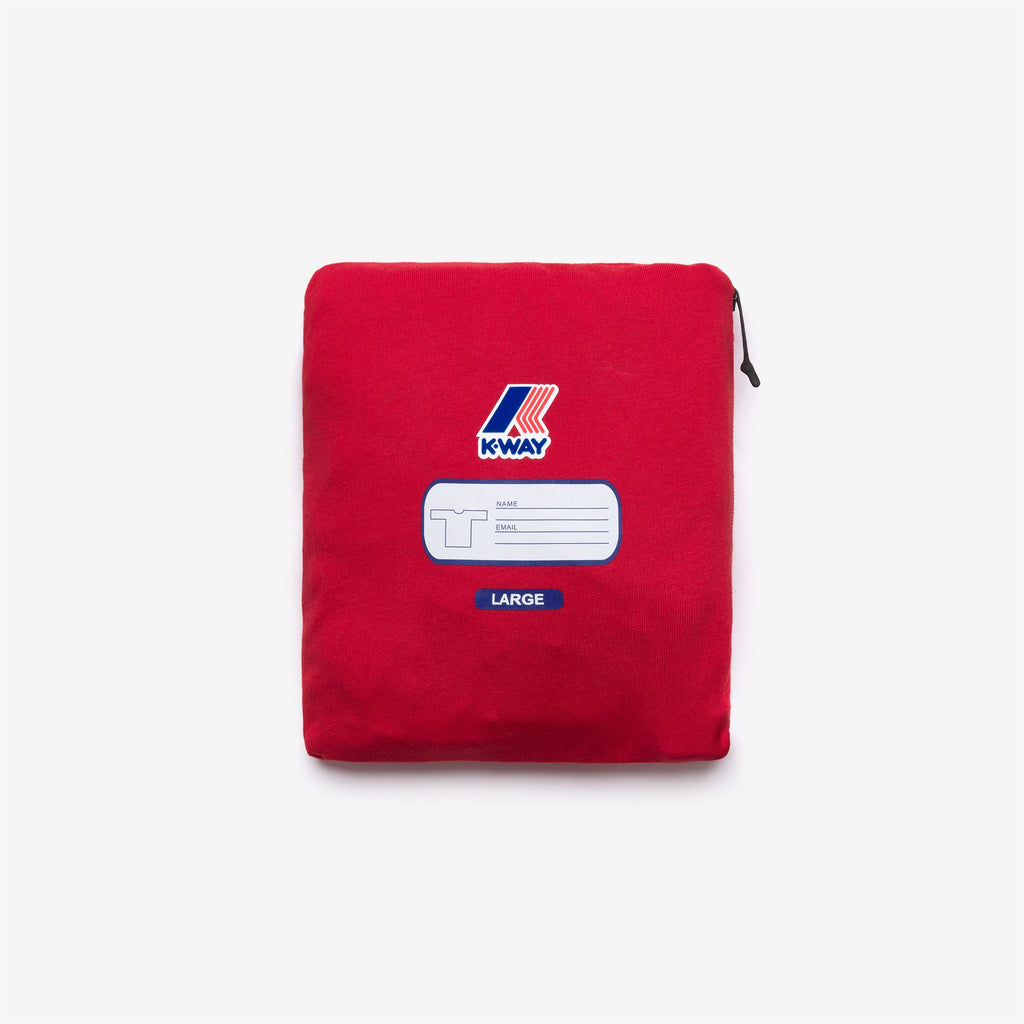 T-Shirts & Top_UNISEX_LEONIDE SCATTERED LETTERING_T-Shirt_Red - Commercial 2