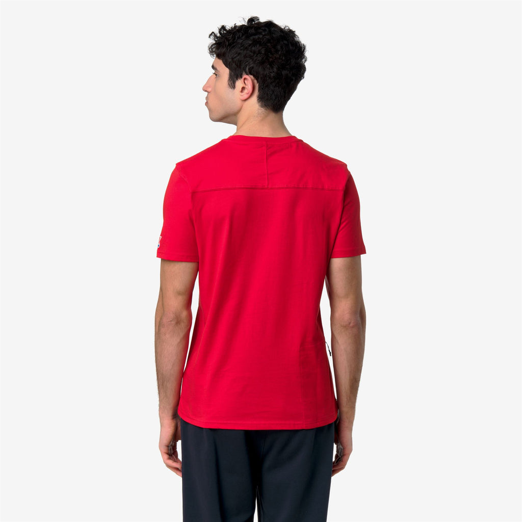 T-Shirts & Top_UNISEX_LEONIDE SCATTERED LETTERING_T-Shirt_Red - Commercial 6