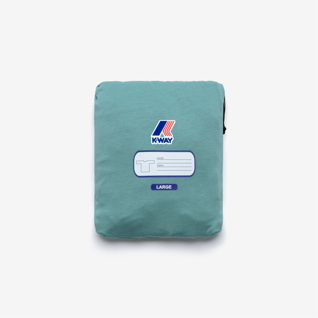 T-Shirts & Top_UNISEX_LEONIDE SCATTERED LETTERING_T-Shirt_Green Mine - Commercial 2