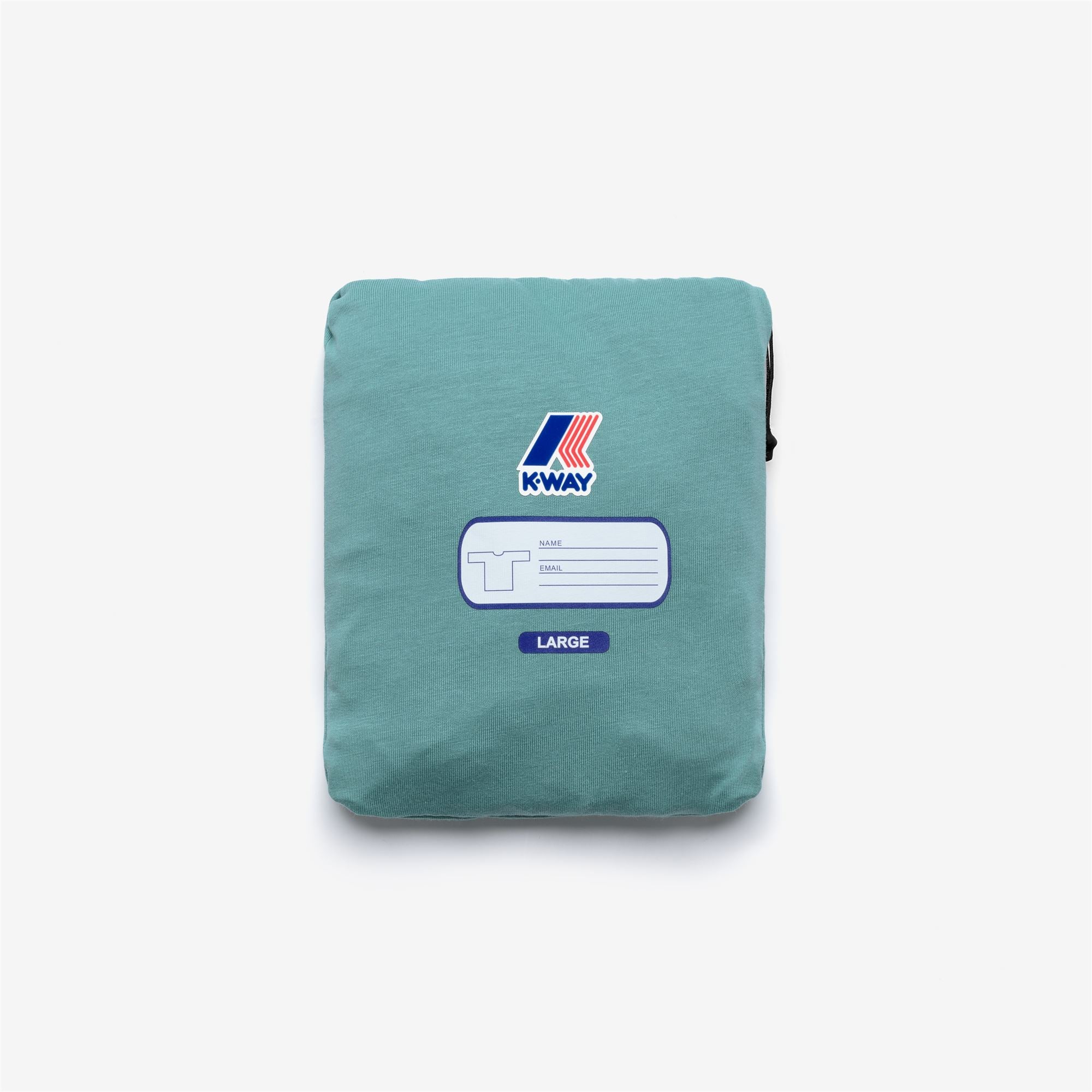 T-Shirts & Top_UNISEX_LEONIDE SCATTERED LETTERING_T-Shirt_Green Mine - Commercial 2