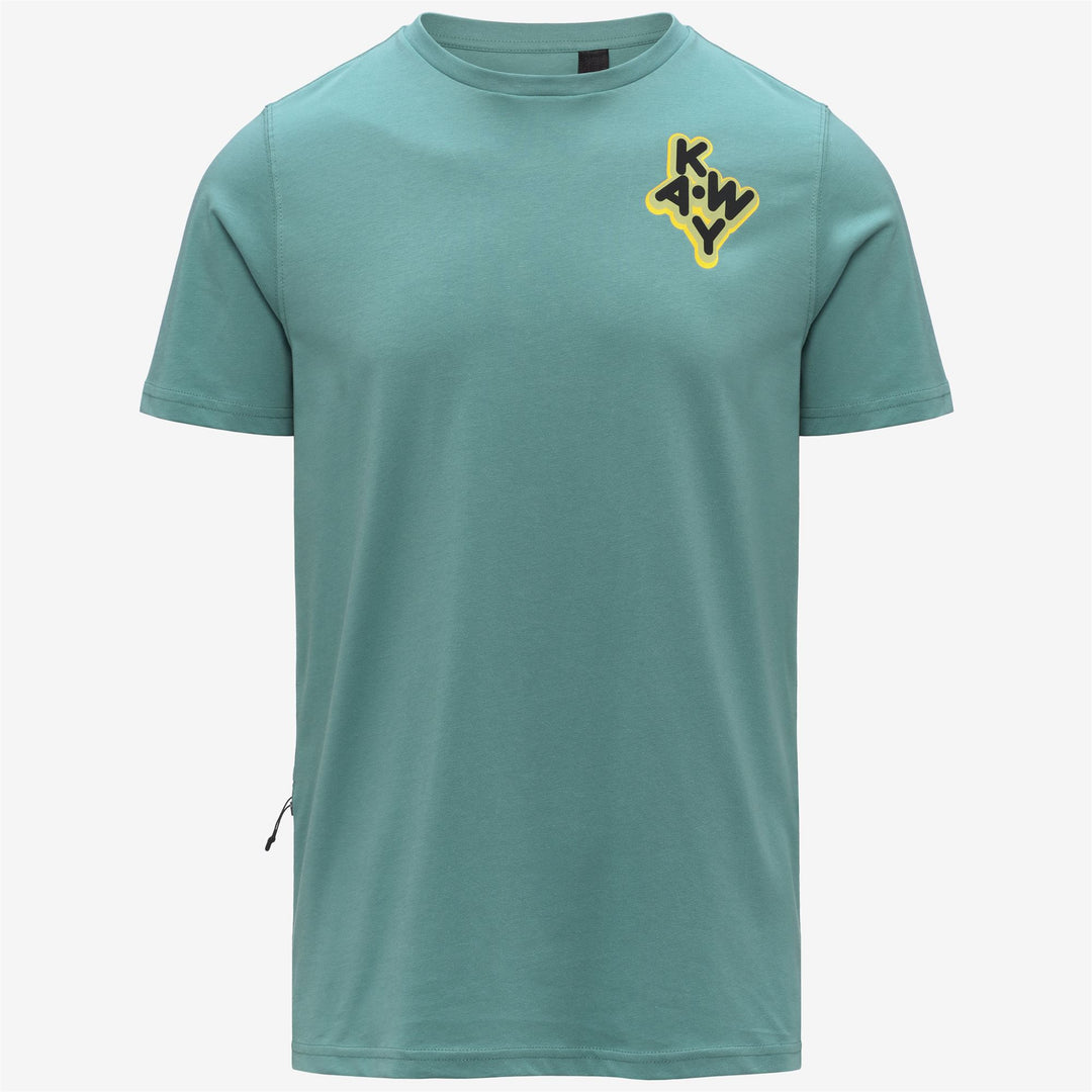 LEONIDE SCATTERED LETTERING T-Shirt & Top T-Shirt Unisex Green Mine main