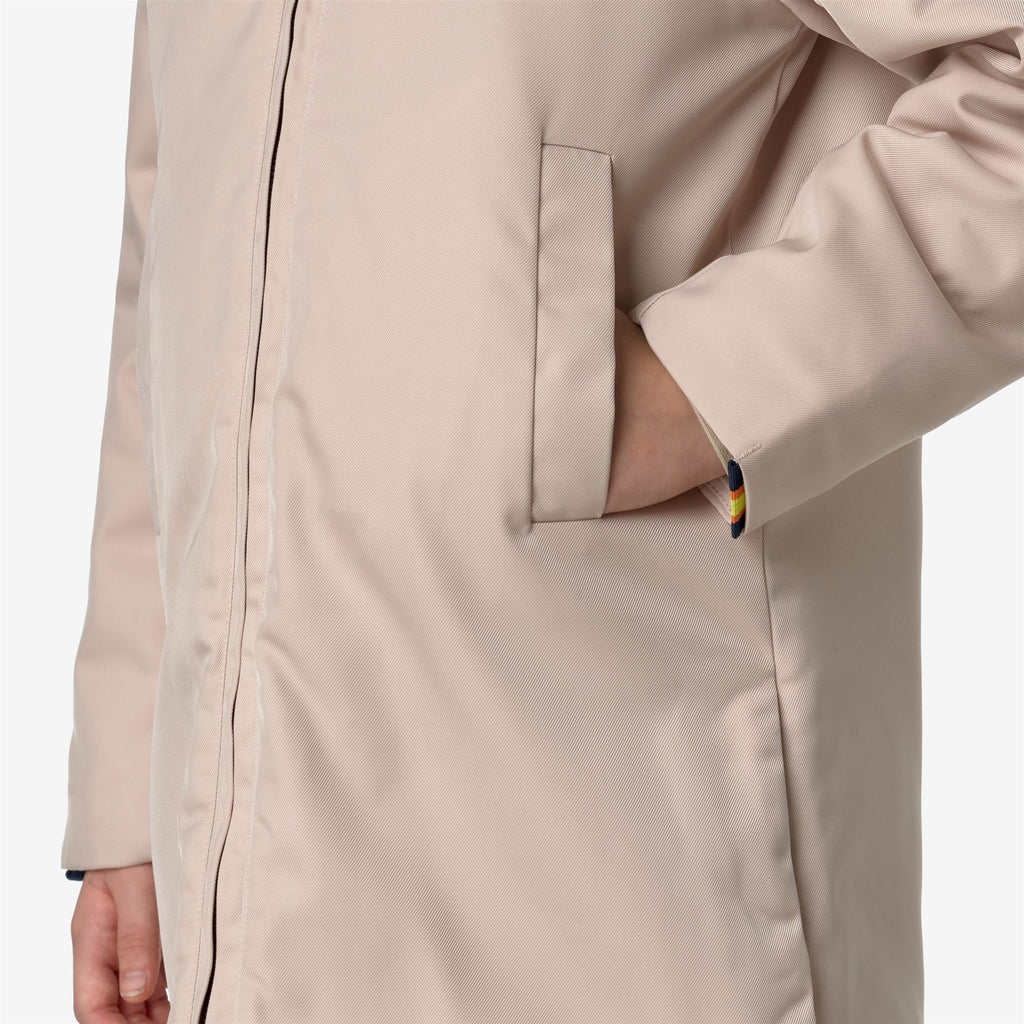Jackets_GIRL_P. OLLY TWILL FUR_3/4 Length_PINK TINT - NATURAL - Commercial 7
