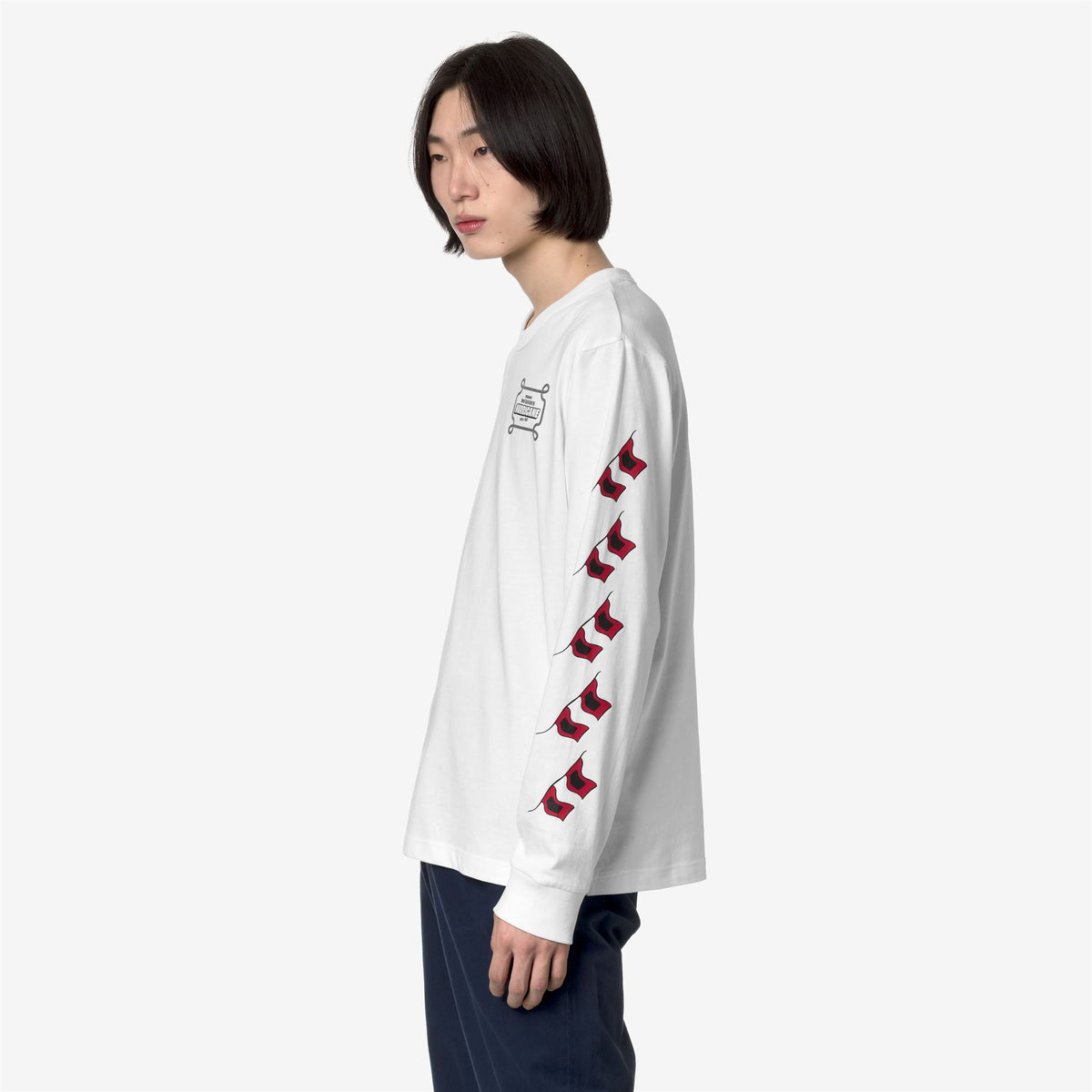 T-Shirts & Top_Unisex_ROXBURY HURRICANE_T-Shirt_White Natural - Commercial 5
