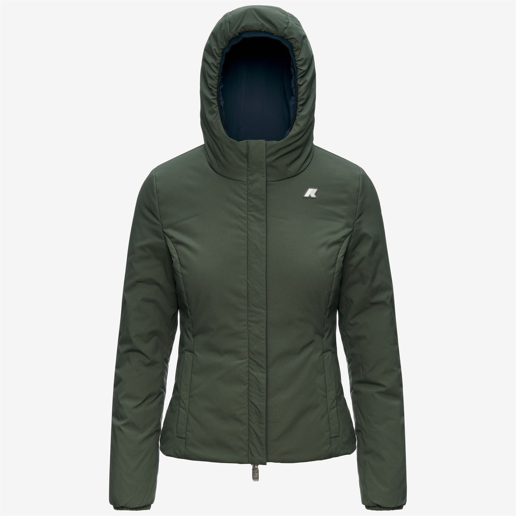 Jackets_Woman_LILY ST WARM DOUBLE_Short_Blue Depth - GREEN BLACKISH - Commercial 2