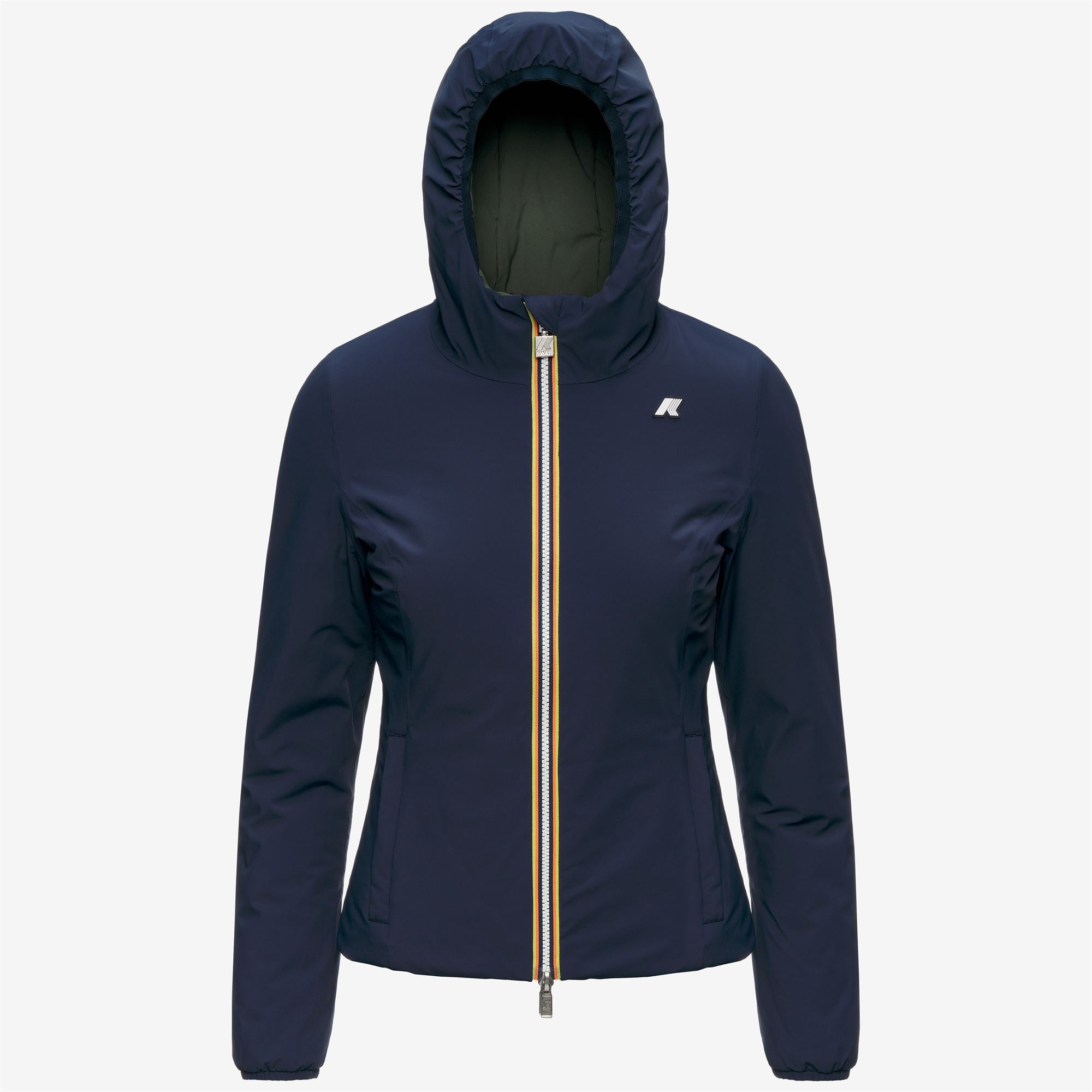 Jackets_Woman_LILY ST WARM DOUBLE_Short_Blue Depth - GREEN BLACKISH - Commercial 1