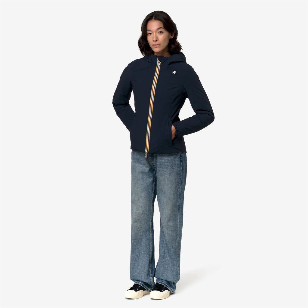 Jackets_Woman_LILY ST WARM DOUBLE_Short_Blue Depth - GREEN BLACKISH - Commercial 7