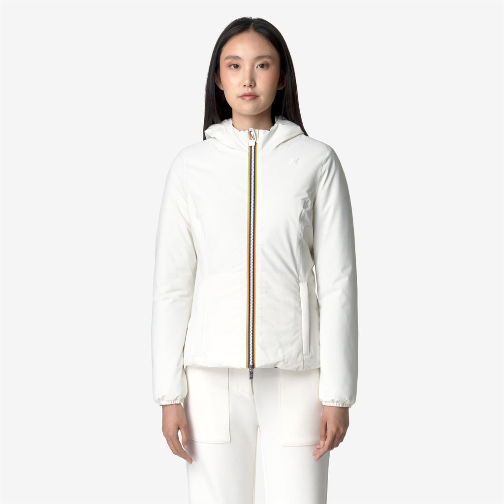 Jackets_WOMAN_LILY ST WARM DOUBLE_Short_White Gardenia - Black Pure - Commercial 4
