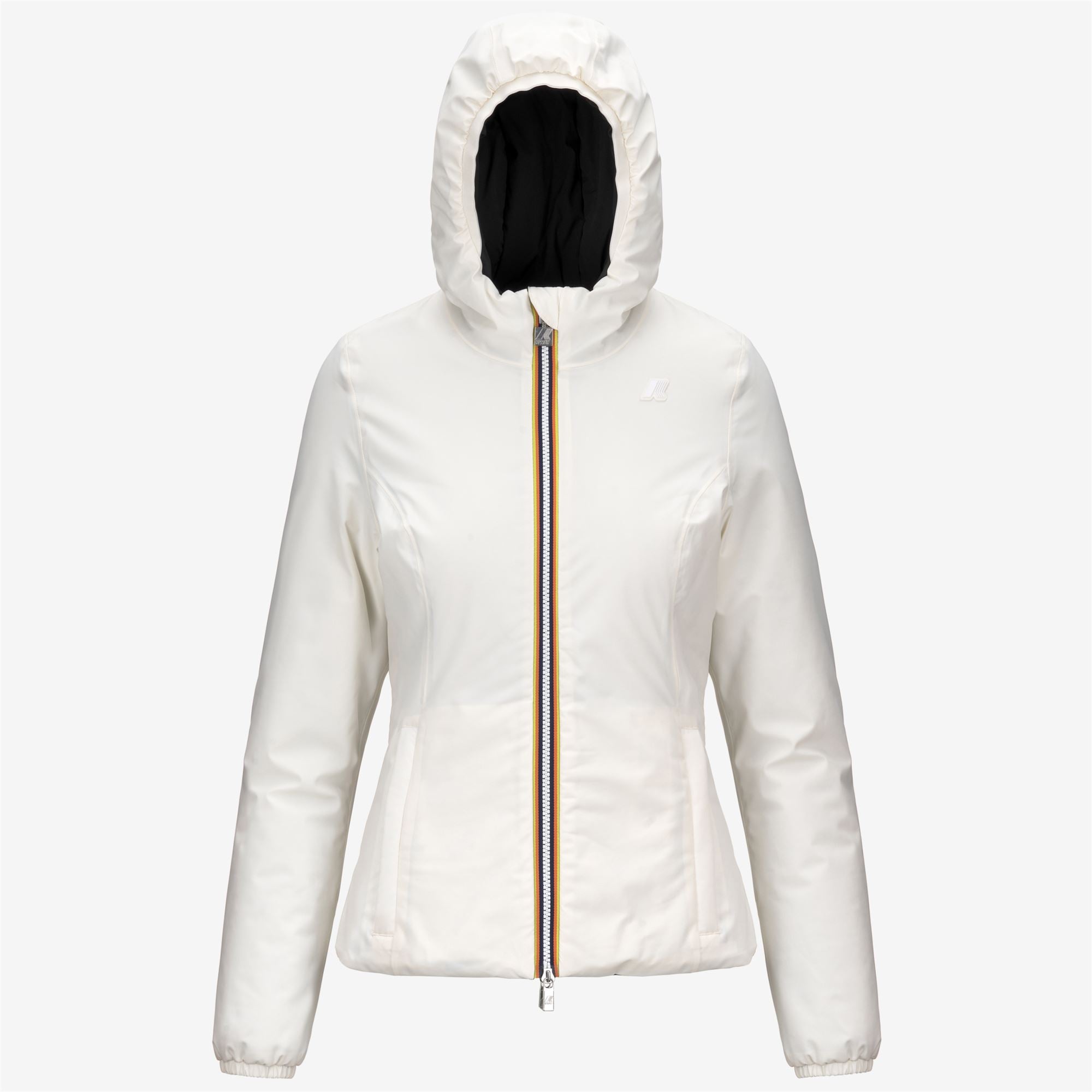Jackets_WOMAN_LILY ST WARM DOUBLE_Short_White Gardenia - Black Pure - Commercial 1