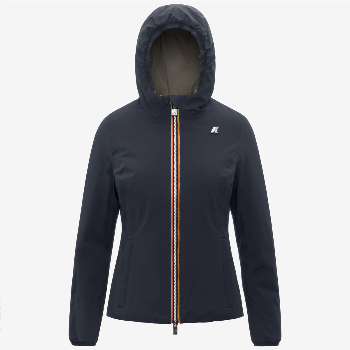 Jackets_WOMAN_LILY ST WARM DOUBLE_Short_Blue Depth - Green Oak - Commercial 1