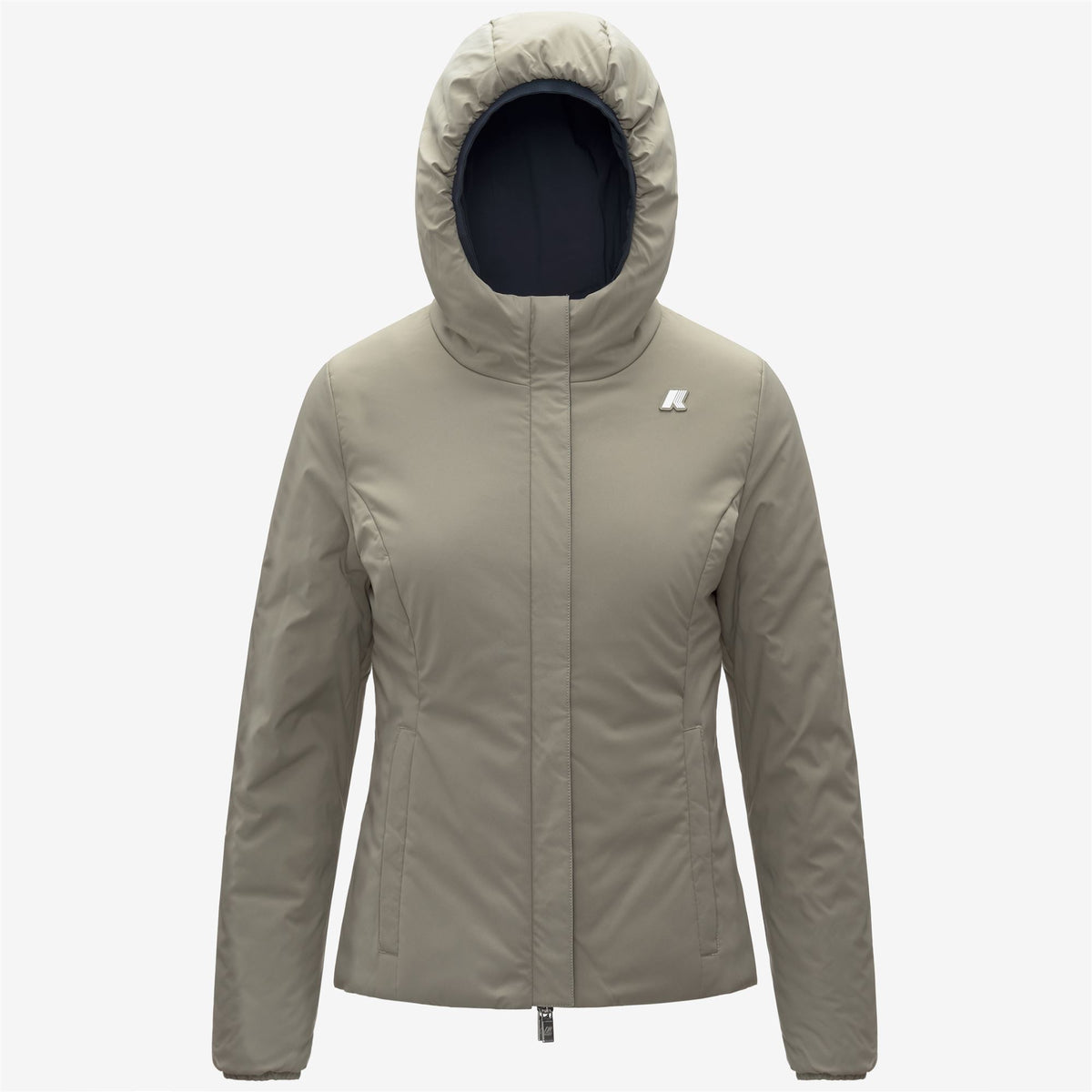 Jackets_WOMAN_LILY ST WARM DOUBLE_Short_Blue Depth - Green Oak - Commercial 2