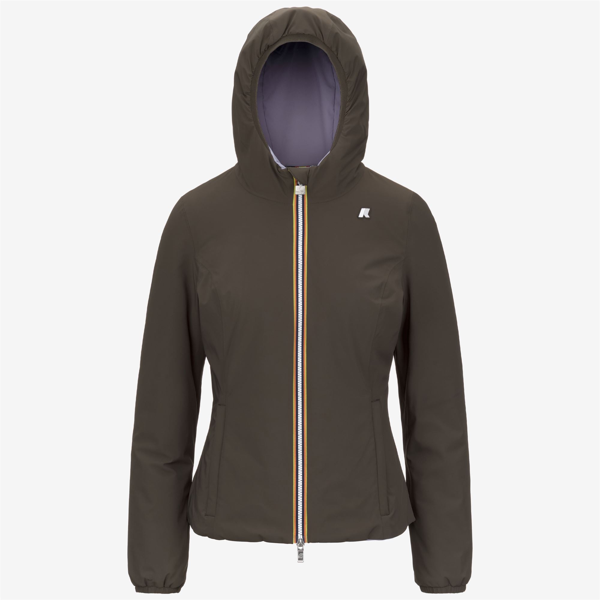 Jackets_WOMAN_LILY ST WARM DOUBLE_Short_Black Olive - Violet Lavender - Commercial 1